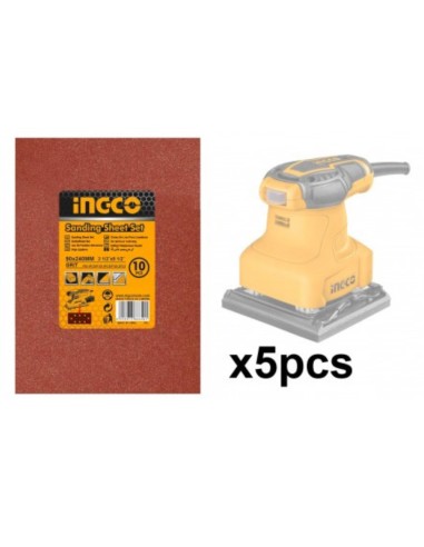Levigatrice Palmare A Filo 240 W 5 Fogli Carta Abrasiva + Spazzole Ricambio 