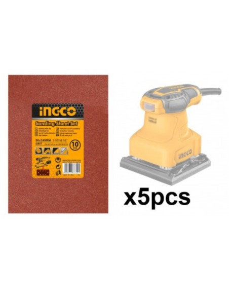 Levigatrice Palmare A Filo 240 W 5 Fogli Carta Abrasiva + Spazzole Ricambio 