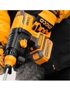 Martello Demolitore A Batteria 20V + 2 Batterie  + 4 Punte  + Caricabatterie 2