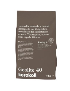 Geomalta Minerale Tixotropica GeoLite 40 Per Strutture Calcestruzzo Kerakoll
