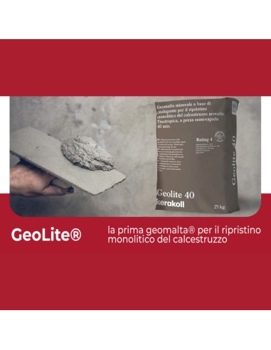 Geomalta Minerale Tixotropica GeoLite 40 Per Strutture Calcestruzzo Kerakoll