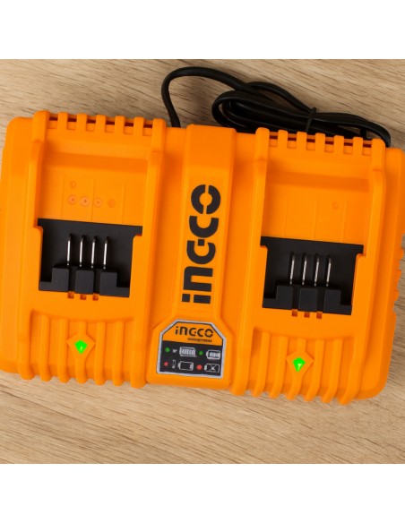 Kit Pack Pro Caricabatterie Doppio Rapido 4Ah + 2 Batterie 20V  5 Ah 2 Ah 