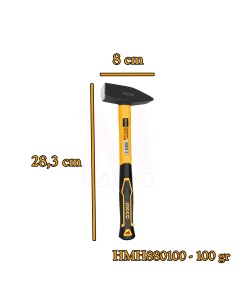 Martello Tedesco Impugnatura Vetroresina Lavori Carpenteria Riparazioni 300 g 2