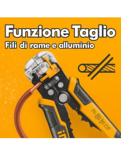 Pinza Spellafili Multifunzione 3 In 1 Automatica Spelatura Taglio Crimpatura 2