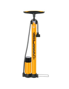 Pompa Manuale Professionale Manometro Tubo Acciaio Bici Moto Auto  38x500 mm