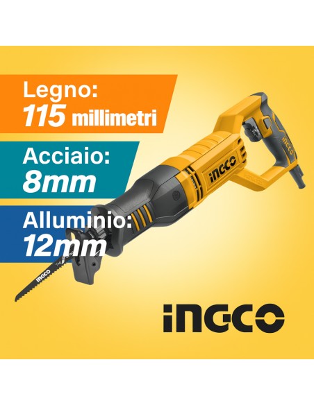 Seghetto A Gattuccio 750 Watt Tagli Precisi Legno Acciaio Alluminio 