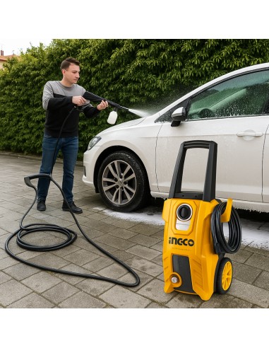 Idropulitrice Elettrica 1800W 150BAR Inclusi Accessori Pulizia Sporco INGCO