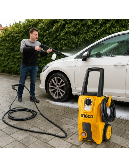Idropulitrice Elettrica 1800W 150BAR Inclusi Accessori Pulizia Sporco INGCO