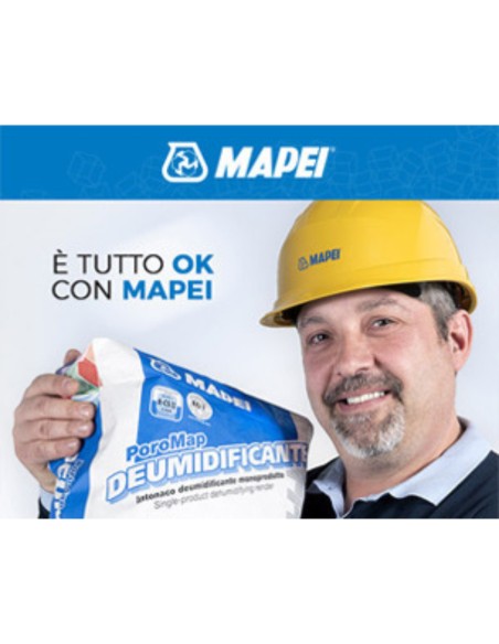 Intonaco monoprodotto Poromap deumidificante da 20 kg 