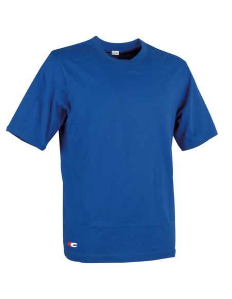 T-shirt Zanzibar Manica Corta Colore Blu Royal 100% Cotone Traspirante Leggera