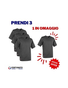 T-shirt Zanzibar a manica corta colore antracite 100% cotone  2