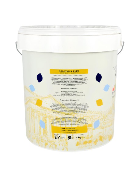 Jollymax Plus Idropittura Murale Bianca Traspirante Multiuso Vari Formati