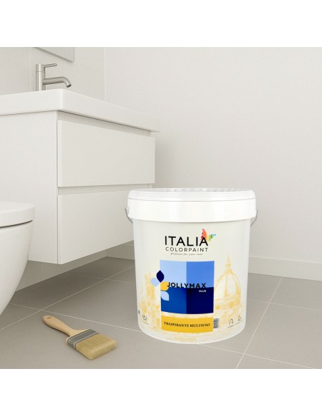 Jollymax Plus Idropittura Murale Bianca Traspirante Multiuso Vari Formati