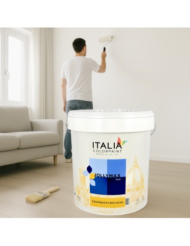 Jollymax Plus Idropittura Murale Bianca Traspirante Multiuso Vari Formati