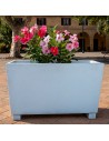 Fioriera Giardino Cemento Effetto Pietra L.100xP.30xH.60 cm Serie Ostuni