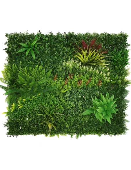 Pannello Decorativo Siepe Artificiale Interni Esterni 100 x 100 x h5 cm Spring