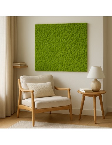 Pannello Decorativo Siepe Artificiale Interni Esterni 50 x 50 x h3 cm Muschio  