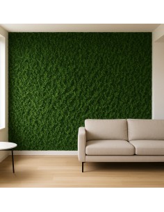 Pannello Decorativo Siepe Artificiale Interni Esterni 50 x 50 x h3 cm Felce  