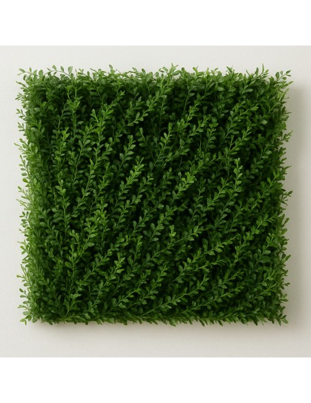 Pannello Decorativo Siepe Artificiale Interni Esterni 50 x 50 x h3 cm Felce  