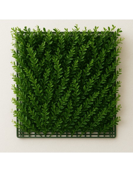 Pannello Decorativo Siepe Artificiale Interni Esterni 50 x 50 x h3 cm Felce  