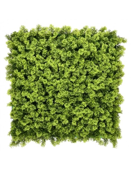 Pannello Decorativo Siepe Artificiale Interni Esterni 50 x 50 x h3 cm Lichene 