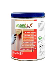 Impregnante Soluzione Acrilica Fondo Protettivo Legno Colore Mogano Ecolux 2