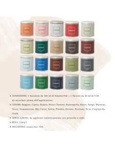 Smalto1968 Multicolore L 0.5 Base Acqua E VGR 30 ml Per Piastrelle E Ceramiche 2