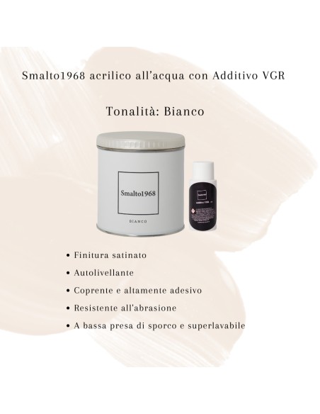 Smalto1968 Multicolore L 0.5 Base Acqua E VGR 30 ml Per Piastrelle E Ceramiche