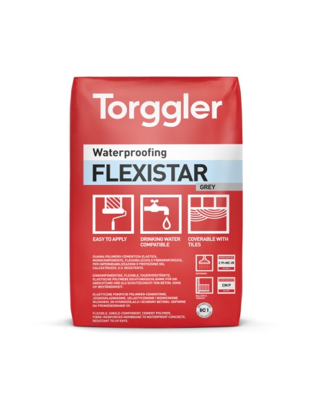 Guaina Cementizia Flexistar Impermeabilizzazione Protezione Calcestruzzo 20 kg