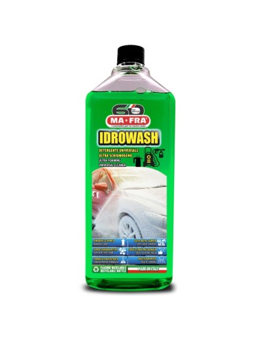 Mafra IDROWASH Detergente Ultra Schiumogeno Concentrato Auto, Moto E Camper 1L