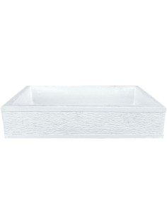 Pilozza Serie Grecale Cemento Calcestruzzo Zigrinata L.70 x P.35 x H.16 Cm