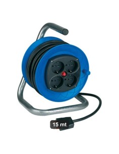 Avvolgicavo Domestico 15 mt con Manico per Utenze Elettriche
