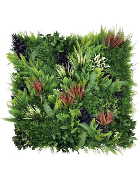 Pannello Decorativo Siepe Artificiale Interni Esterni 100 x 100 x h5 cm Kenya 