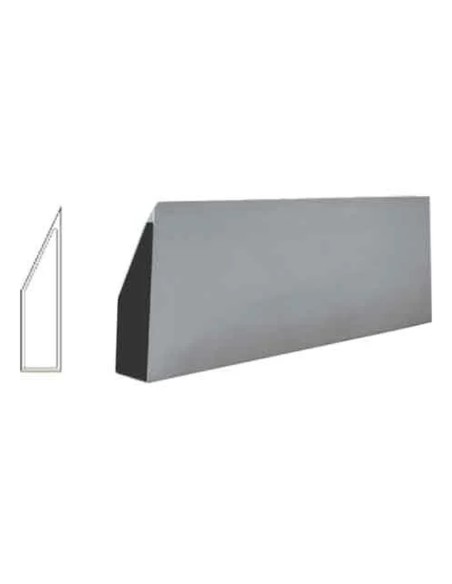 Stadia alluminio Smusso Trapezio intonaco 90x20x300 cm