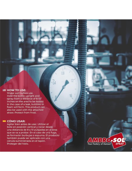 Rivelatore Spray Per Fughe Di Gas 400 Ml Ambro-Sol