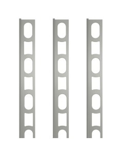Profili In Alluminio Verniciato Colore Grigio Medio 112 a L per Finitura Parete Proangle