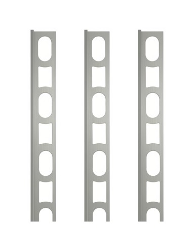 Profili In Alluminio Verniciato Colore Grigio Medio 112 a L per Finitura Parete Proangle