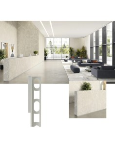 Profili In Alluminio Verniciato Colore Grigio Medio 112 a L per Finitura Parete Proangle 2