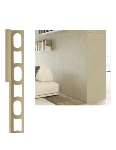 Profili In Alluminio Verniciato Colore Grigio Medio 112 a L per Finitura Parete Proangle