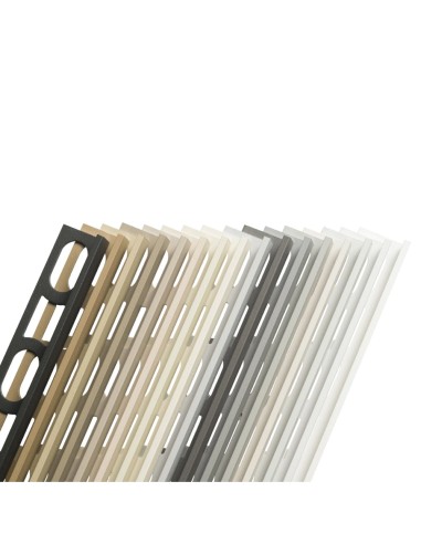Profili In Alluminio Verniciato Colore Grigio Medio 112 a L per Finitura Parete Proangle