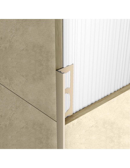 Profili In Alluminio Verniciato Colore Grigio Medio 112 a L per Finitura Parete Proangle