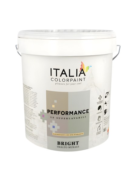 Smalto Murale all’Acqua Bianco Performance Bright – Lucido, Opaco o Satinato
