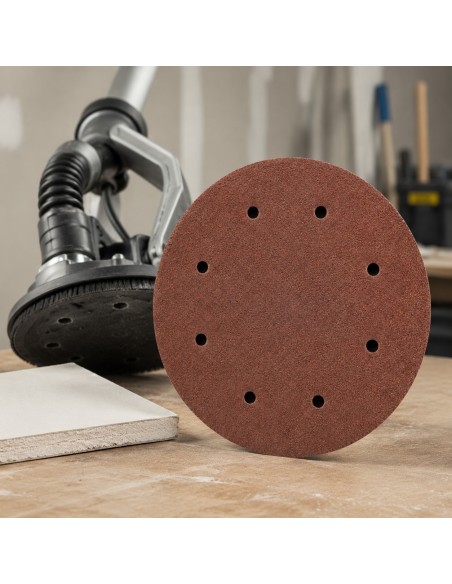AUSONIA Disco Abrasivo Velcrato Ø 200 mm – Grane da 40 a 220 gr.