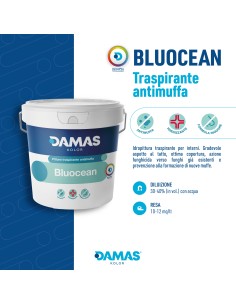 Damas Kolor Idropittura Traspirante Antimuffa Bluocean Interni 2