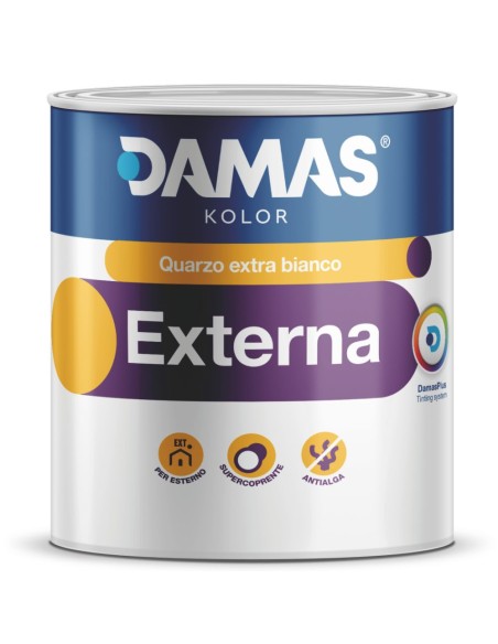 Damas Idropittura Al Quarzo Bianca Per Esterni Externa