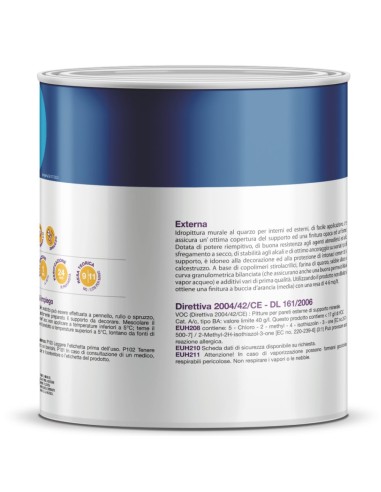 Damas Idropittura Al Quarzo Bianca Per Esterni Externa