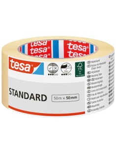 TESA Nastro In Carta Per Mascheratura Standard Rimozione 50 m x 50 mm