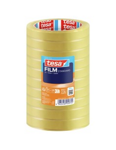 TESA Tesafilm Standard Nastro Adesivo Multiuso 66m x 15mm - 10 Rotoli