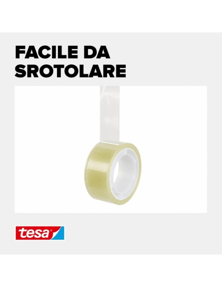 TESA Tesafilm Standard Nastro Adesivo Multiuso 66m x 15mm - 10 Rotoli
