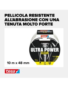 TESA Nastro Di Riparazione Trasparente Ultra Power Clear 10m x 48mm 2